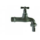 HEVU Messing Warteltapkraan 1/2" verchroomd - 2x buitendraad