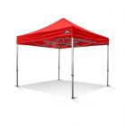 Grizzly GO-WORK40 Easy-up doorwerktent / partytent - 3x3 meter - aluminium frame - rood doek