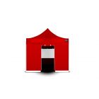 Grizzly GO-WORK Easy-up doorwerktent zijwand met ingang - 3 meter - rood