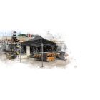 Grizzly GO-WORK Doorwerktent / partytent - 3x3 meter - staal frame - zwart doek - GOW33Z