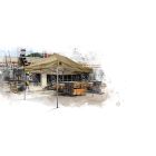 Grizzly GO-WORK50 Doorwerktent / partytent - 3x3 meter - aluminium frame - zand doek - GOW5033S