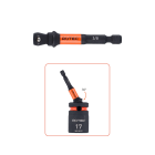 Rotec Impact adapter - hoek 30° - 1/4"-E6.3 > 3/8" 4-kant met kogel