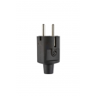 ABL 1505 PVC rechte stekker + randaarde - zwart - 33118