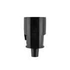 ABL PVC Contrastekker met randaarde - zwart - 33109