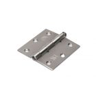 Dulimex Scharnier met losse pen - 76x76 mm - rechte hoeken - RVS geborsteld - H361-76763003