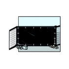 Cover Hekwerkkleed 1300 standaard - 176x341 cm - 150 gr/m² HDPE - olijfgroen