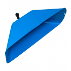 Matabi Rechthoekige spuitkap - kunststof - 375x145 mm - blauw - 83440871