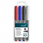 Pica Classic 534/04 Permanent marker in 4 kleuren - ronde punt - 1.0 mm - 4-delig