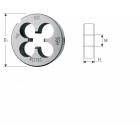 Rotec HSS Ronde snijplaat metrisch M3 - M20