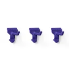 Toolflex One gereedschapshaken - paars - kunststof - 3 stuks