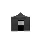 Grizzly GO-WORK Easy-up doorwerktent zijwand met ingang - 3 meter - zwart