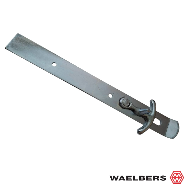 Waelbers Overslag met hevel 200 mm - blauw gepassiveerd - staal - 0201.32