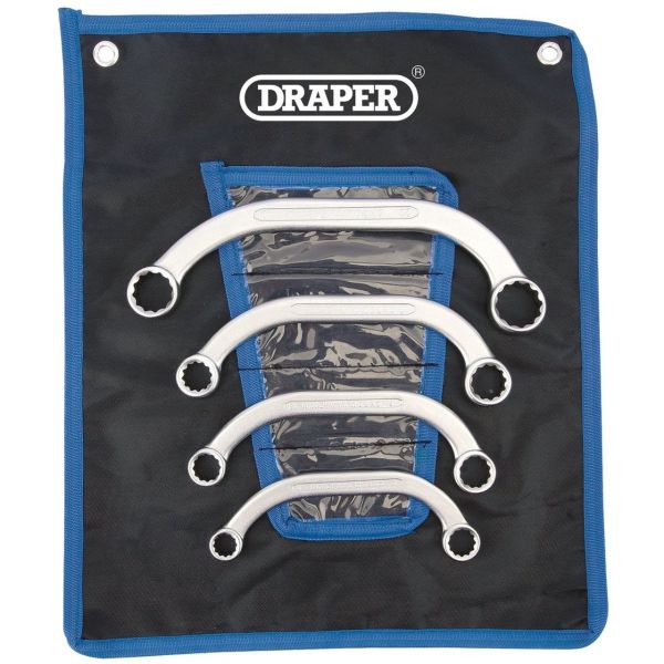 Draper HI-TORQ Halve maan ringsleutelset - 4 delig - 07210