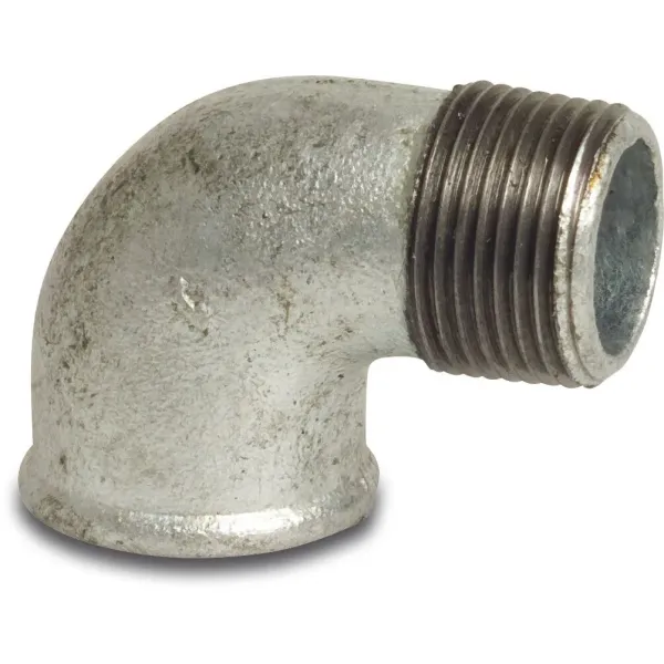 Profec Knie 90&deg; nr.92 - gietijzer gegalvaniseerd - 25 bar - binnendraad x buitendraad