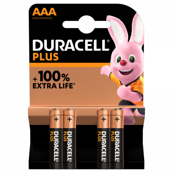 Duracell Plus Power AAA - 1.5V - 4 stuks