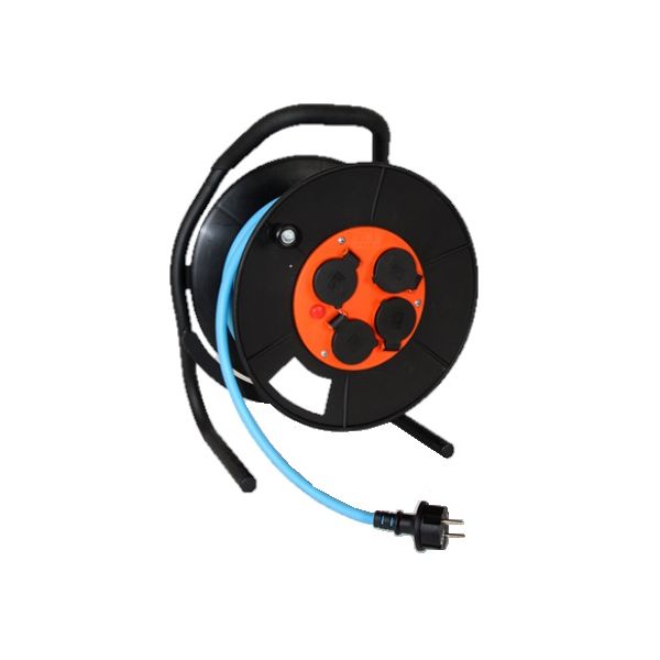 Qwatt Pro EZ Winder kabelhaspel - 40 meter,  3x2,5 mm² - blauw - H07RN-F neopreen - 1211037