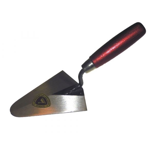 Schwan 175514 Pleistertroffel rond model - 140 mm - RVS  - houten handvat