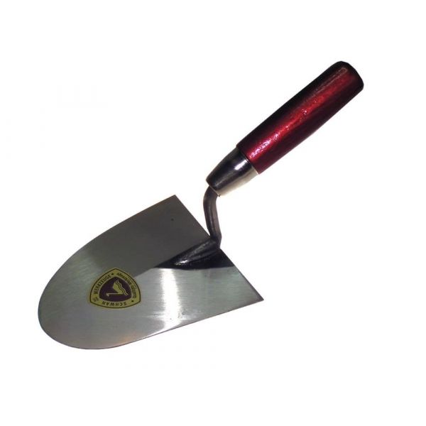 Schwan 165916 Metseltroffel Arnhems model - 160 mm - links - gehard staal - houten handvat
