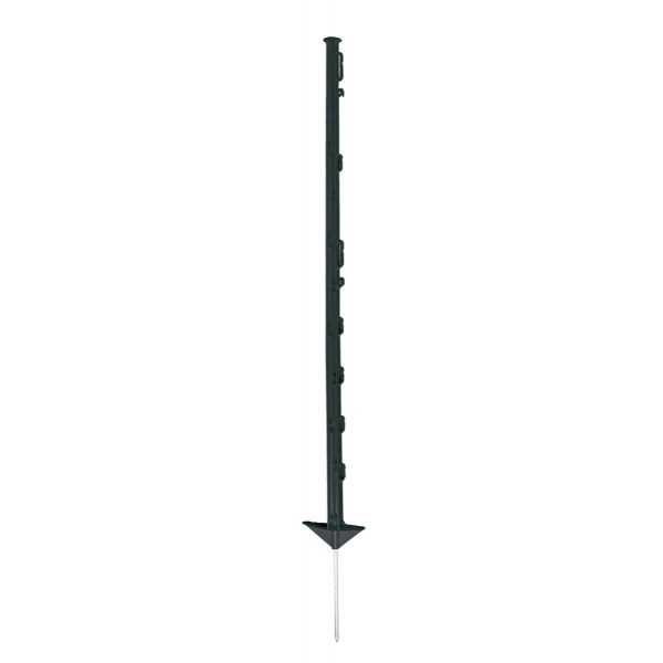 Koltec Afrastering paal - 105 cm - kunststof zwart - 10 stuks - 162-80337-10