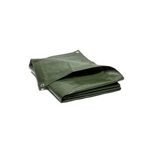 Cover PE dekzeil 1300 - 6x10 meter - standaard 140 gr/m² - olijfgroen