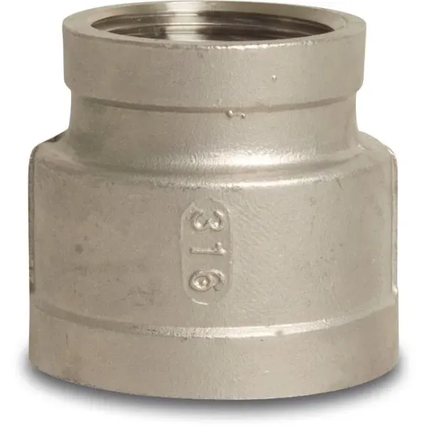 Profec Verloopsok nr.240 - RVS - 16 bar - binnendraad x binnendraad