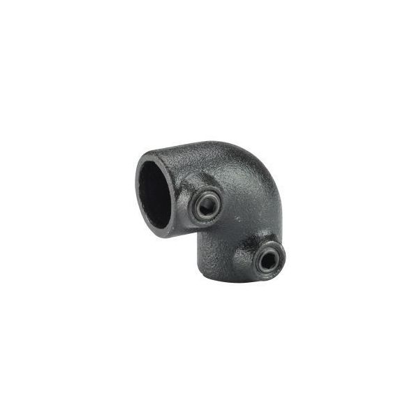 Mac Lean Koppelstuk hoekstuk 90° Ø42 mm - staal gegalvaniseerd zwart - 3400502