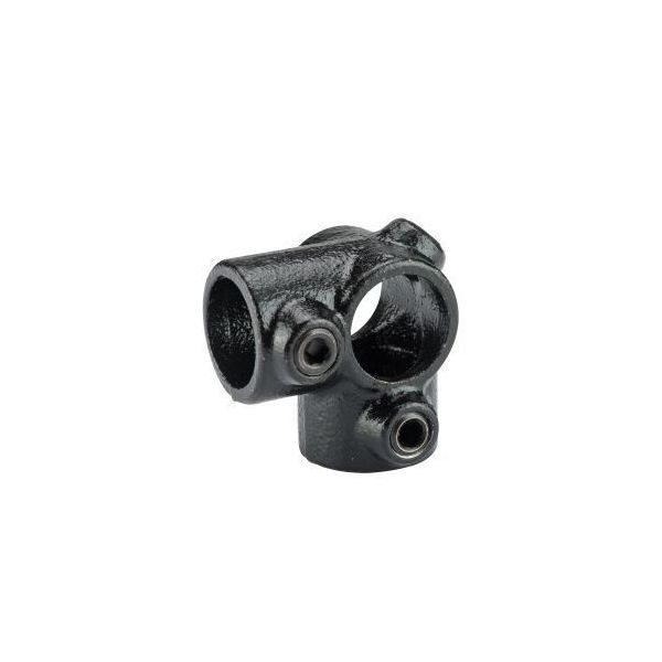Mac Lean Koppelstuk hoek / kruis Ø42 mm - staal gegalvaniseerd zwart - 3400504