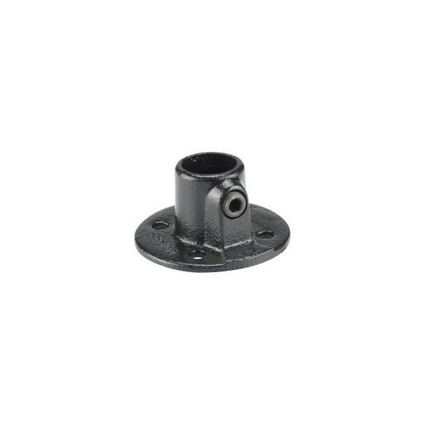 Mac Lean Koppelstuk voetplaat rond Ø42 mm - staal gegalvaniseerd zwart - 3400511