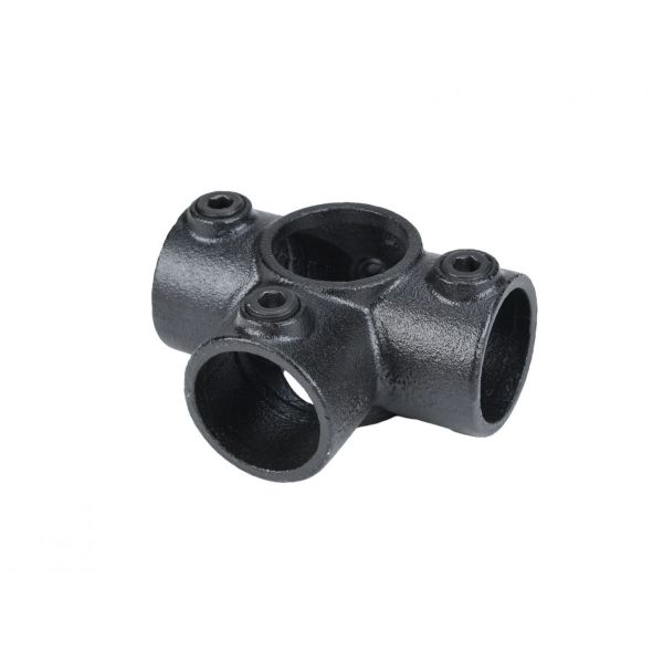 Mac Lean Koppelstuk kruis (4 buizen) Ø42 mm - staal gegalvaniseerd zwart - 3400507