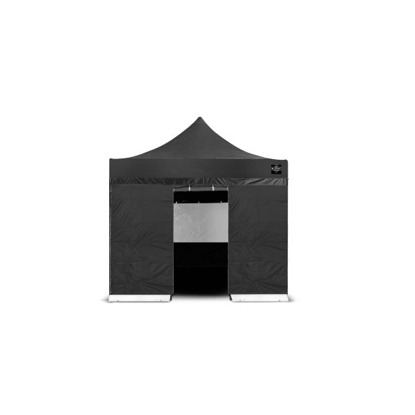 Grizzly GO-WORK Doorwerktent zijwand met ingang - 3 meter - zwart - GOWZ3IZ
