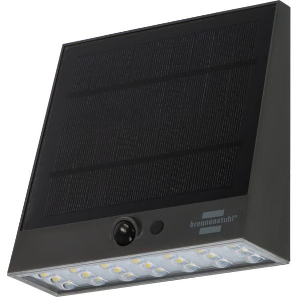 Brennenstuhl SOL 1000 Plana Solar Led-spot - Zonnepaneel - bewegingssensor - schemersensor - IP54 - 1173740002