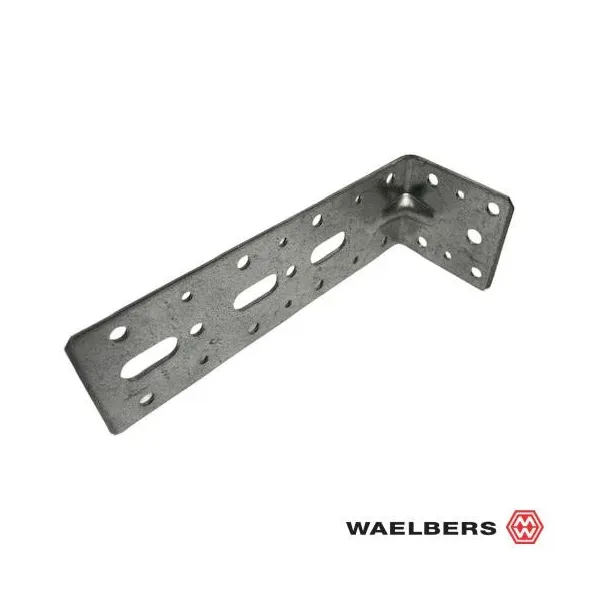 Waelbers Hoekanker met ril - 60x180x60 mm - staal verzinkt - 490284.11