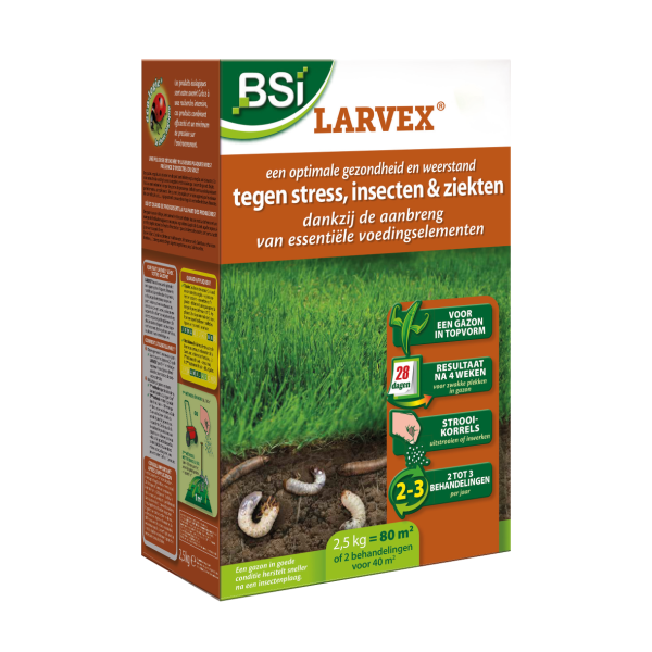 BSI Larvex tegen insectenplagen en stress - 2,5 kg / 80 m² - 50352