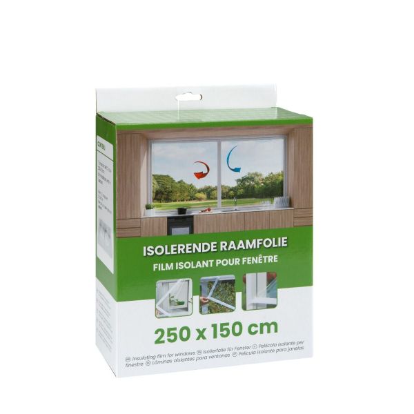 Mac Lean Isolerende raamfolie met klittenband - 250 x 150 cm - 5100001