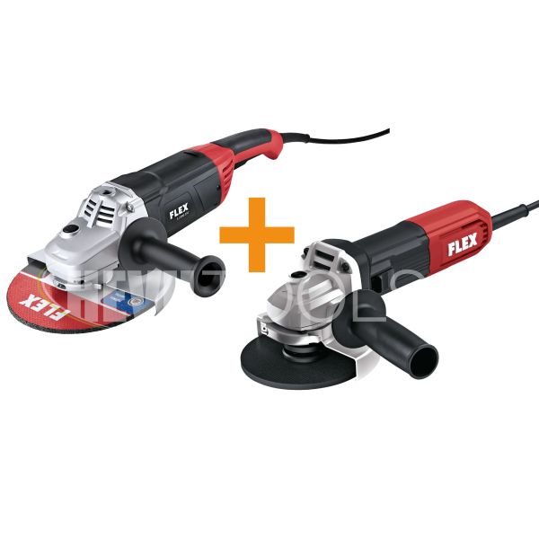 Flex L 2200 230 + L 1100 125 Set 230/CEE Haakse slijper - 230V - 2200 + 1100 Watt - koffer - 532779