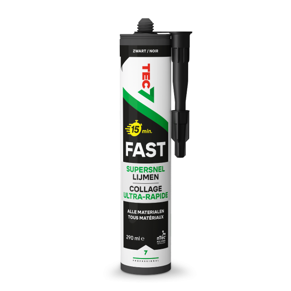 TEC7 FAST Montagekit / lijmkit - zwart - 290 ml - 538106000