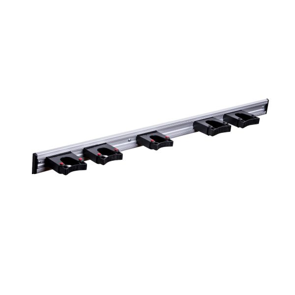 Toolflex Original Aluminium rail met 5 gereedschapshouders - 900 mm - 3M, 2XL houders - zwart