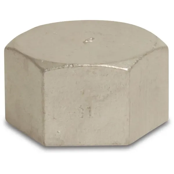 Profec Eindkap nr.300 - RVS - 10 bar - binnendraad