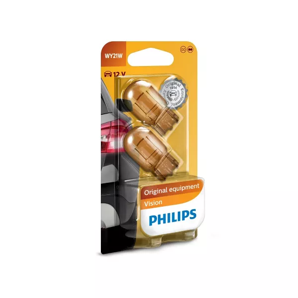 Philips Autolamp 12071B2 Wedgebase WY21W 