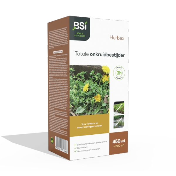 BSI Herbex onkruidbestrijder - 450 ml / 200 m² - 64224