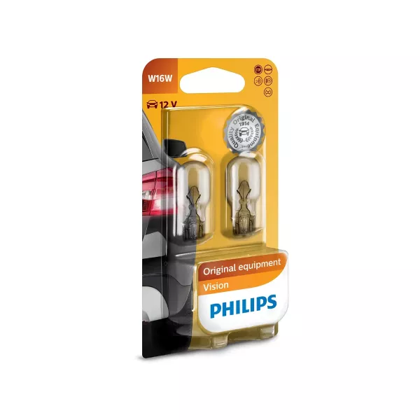 Philips Autolamp 12067B2 Wedgebase 16W