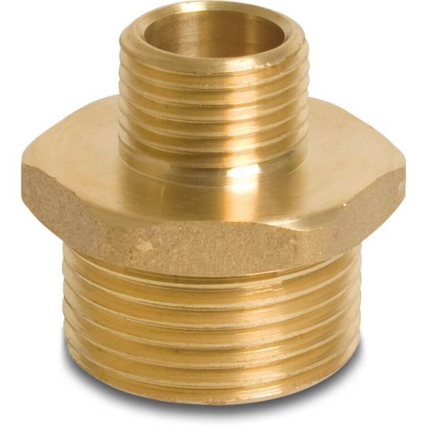 Profec 245 Verloopnippel - 1/2" x 1/4" buitendraad - messing - 25 bar