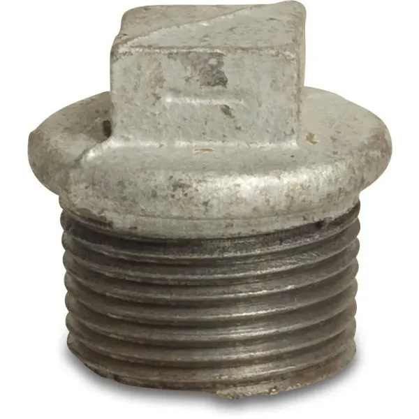 Profec Plug nr.290 - gietijzer gegalvaniseerd - 25 bar - buitendraad