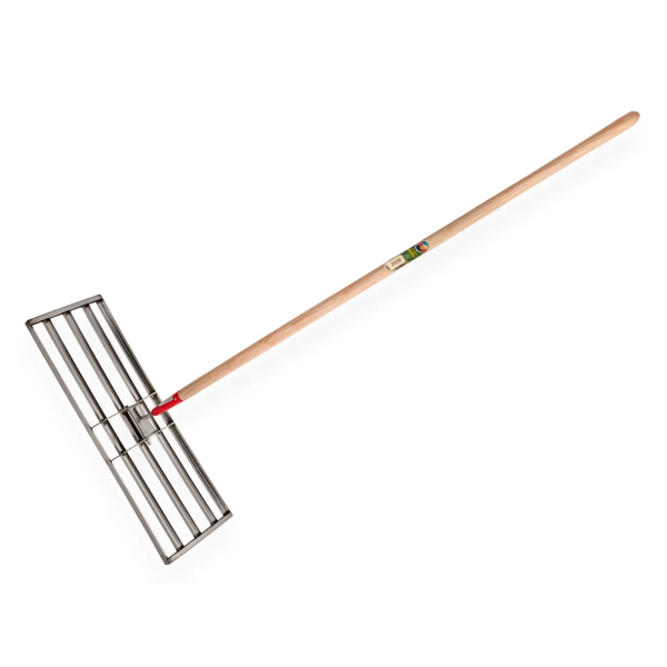 Atlas Egalisatiehark met 150 cm steel - RVS - 80x25 cm - 656100