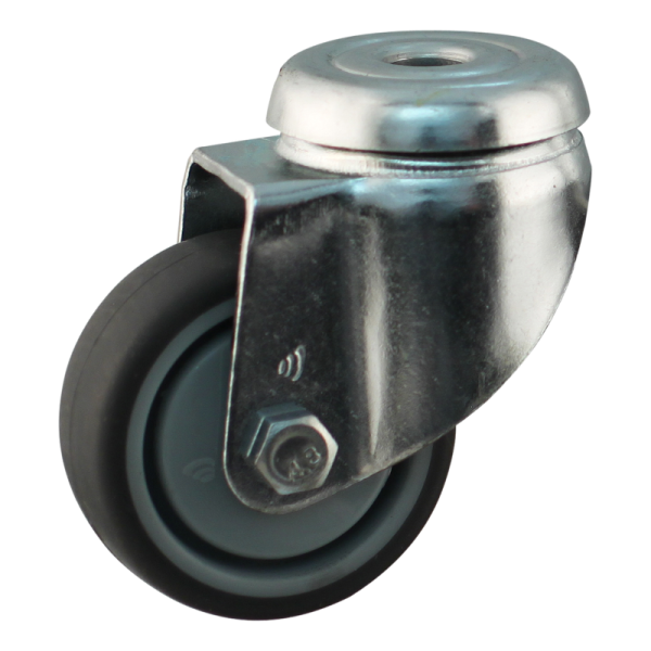 Novio serie 68-60 Zwenkwiel met boutgat bevestiging - Ø50 mm - kogellager - rubber/TPE - 468.506.600.000