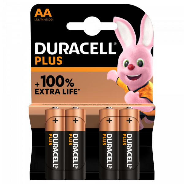 Duracell Plus Power AA - 1.5V - 4 stuks