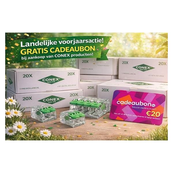 Conex PROMO Lasklemmenset met Gratis Cadeaubon t.w.v. &euro;20 - CH 9013