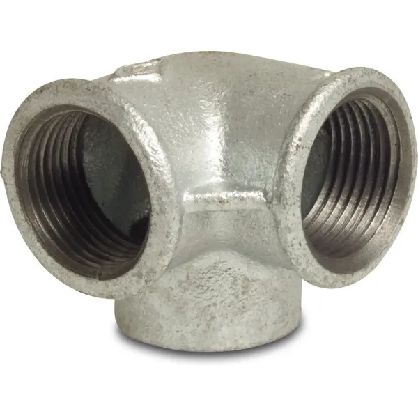 Profec 3-weg koppeling nr.221 - gietijzer gegalvaniseerd - 25 bar - 3x binnendraad