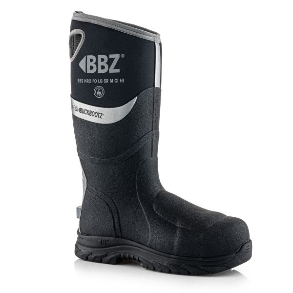 Buckbootz BBZ9000 Neopreen laars / werklaars - S5S - metatarsal bescherming - zwart