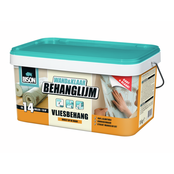 Bison WAND&KLAAR&reg; Behanglijm vliesbehang - 10 kg - 70 m&sup2; - 6302994